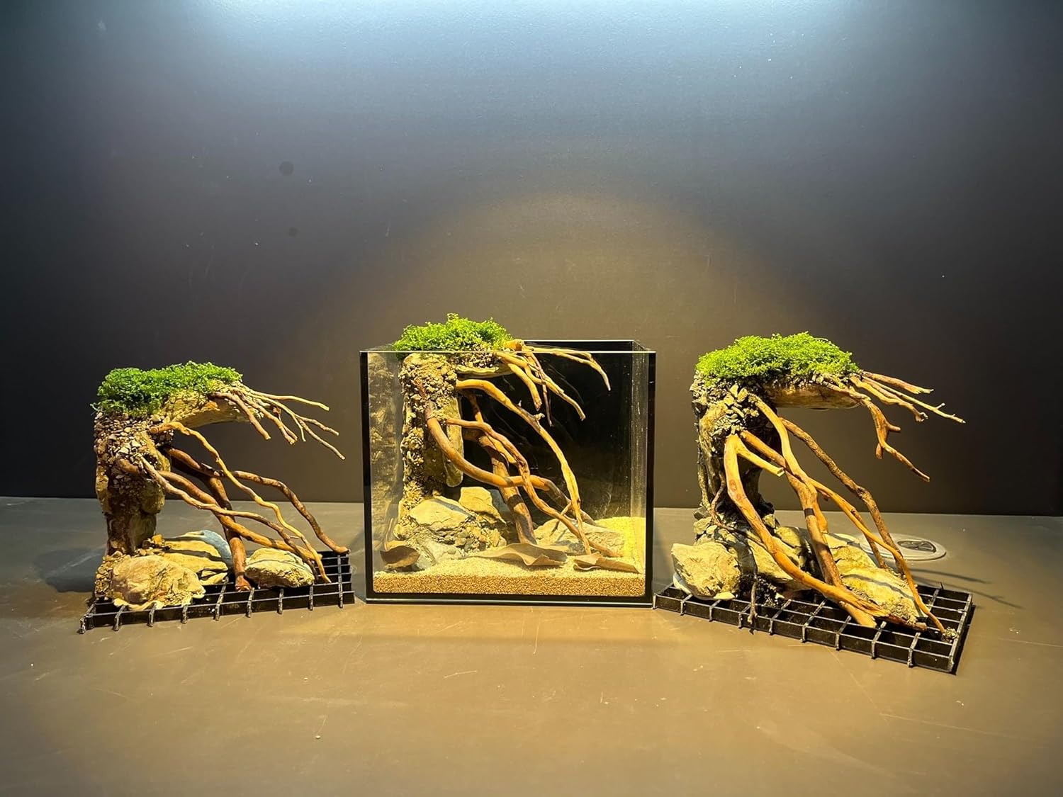 Aquarium Driftwood Centerpiece Aquarium Landscape, Handcrafted Fish Tank hardscape Landscape (style2)