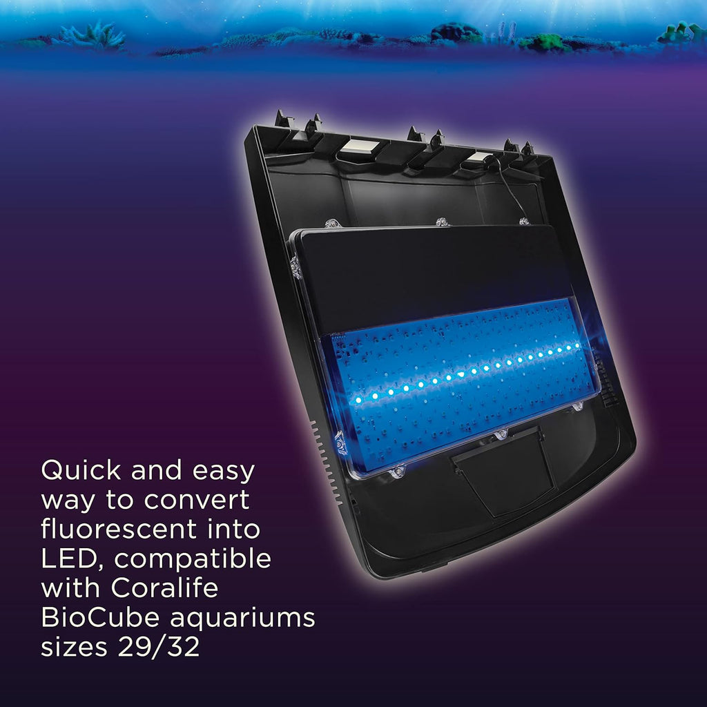 Coralife BioCube LED Aquarium Fish Tank Replacement Lid Canopy, 29/32 Gallon