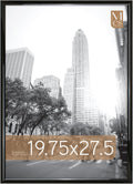 MCS Trendsetter 19.75x27.5 Poster Frame Black High-Gloss, Vertical & Horizontal Wall Hanging Large Picture Frame for Photos, Posters & Art Prints (1-Pack)