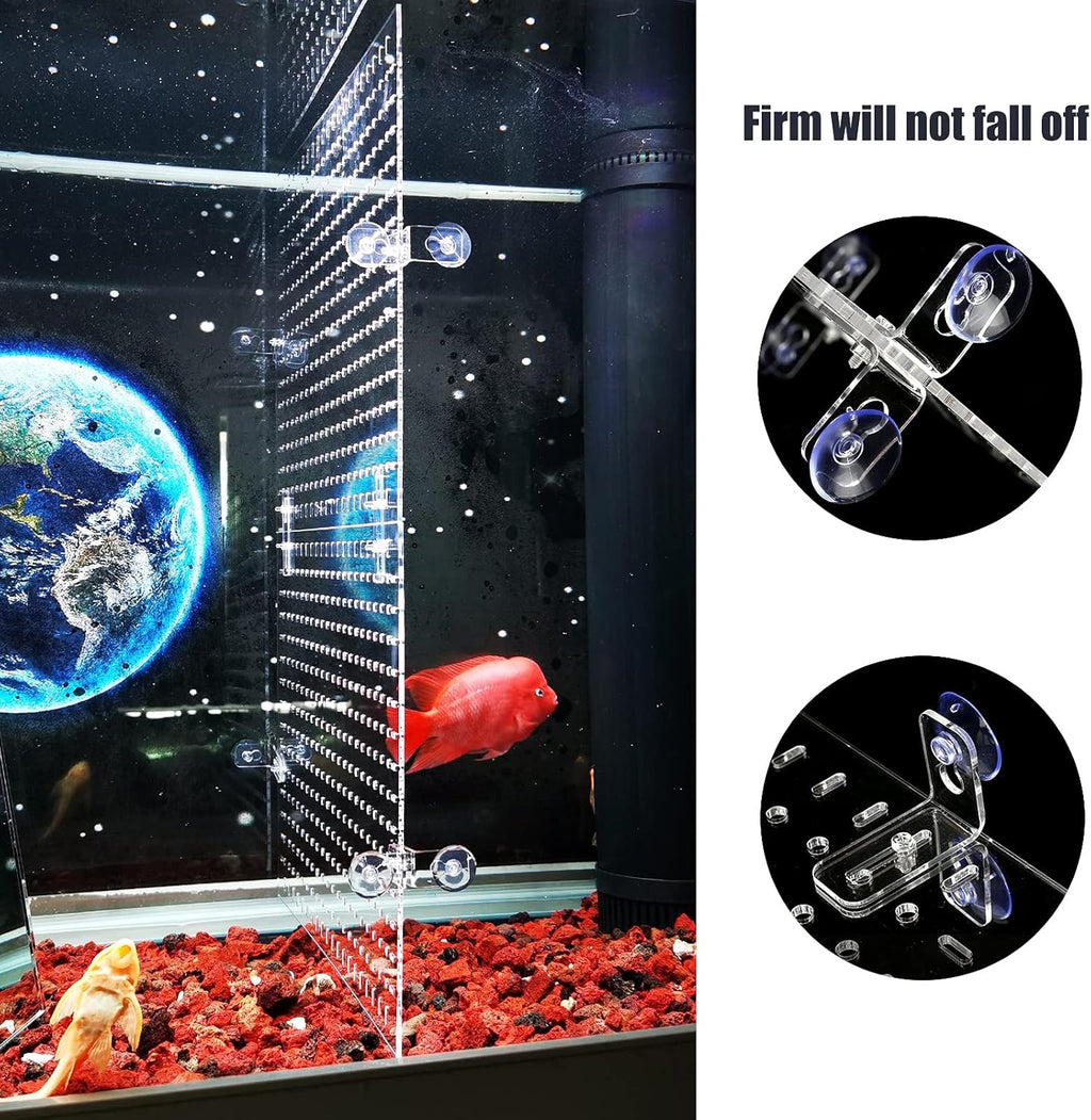 Fish Tank Divider 75 Gallon Clear, Aquarium Divider, Isolation Board with Suction Cups