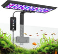 AQQA LED Aquarium Light, 24/7 Mode Clip on Fish Tank Light, DIY Mode Full Spectrum Aquarium Plant Light, Adjustable Timer/Brightness with Memory Function IP68 Waterproof (14W for 12-18 Inch Fish Tank)