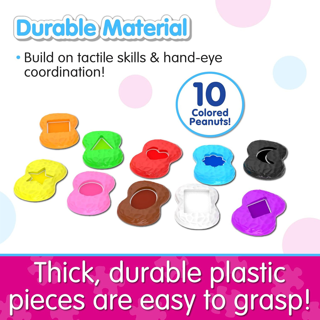 The Learning Journey Learn with Me - Shapes Elephant - Color & Shapes Teaching Toddler Toys & Gifts for Boys & Girls Ages 2 Years and Up - Preschool Learning Toy, Multi