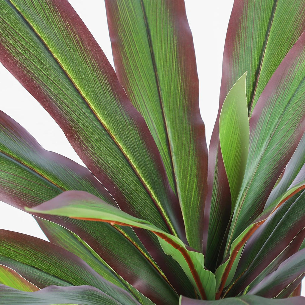 Dracaena Artificial Plant 6ft Red Yucca Silk Tree Faux Plants Indoor Tall Fake House Floor Plants Realistic Artificial Trees for Home Office Decor Indoor Outdoor Housewarming Gift