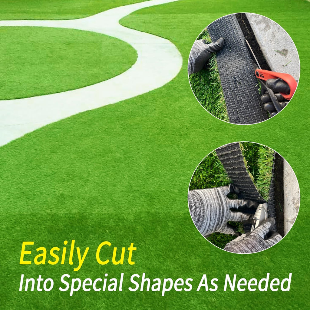 SunVilla 3'X16' Artificial Grass Realistic [Customized Sizes] Grass Height 1 3/8" Indoor/Outdoor Artificial Grass/Turf Many Sizes 3FTX16FT (48 Square FT)