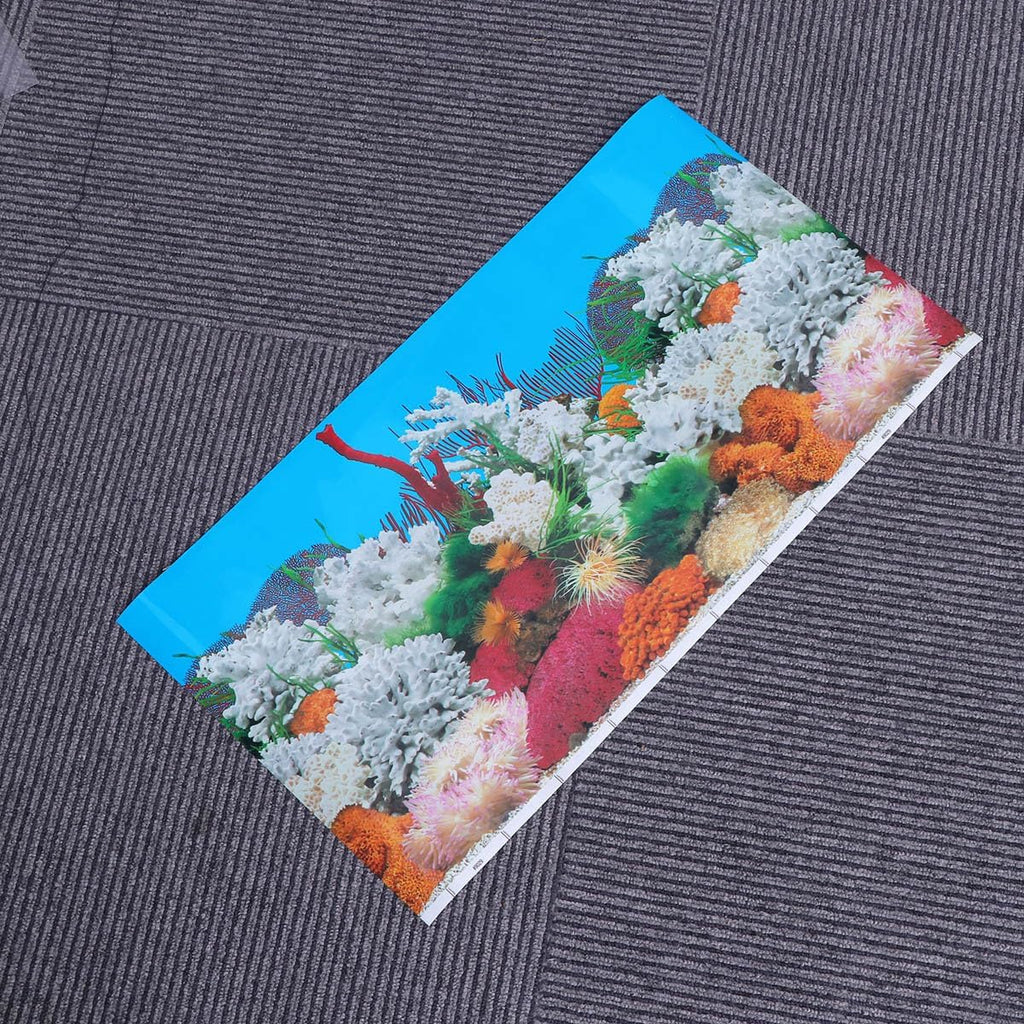 iplusmile 3D Wall Paper 3D Stickers Aquarium Background Wallpapers 10 Gallon Fish Tank Background Double-Sided Decorative Sticker Adhesive Wallpaper Picture Poster Decorate Decorations