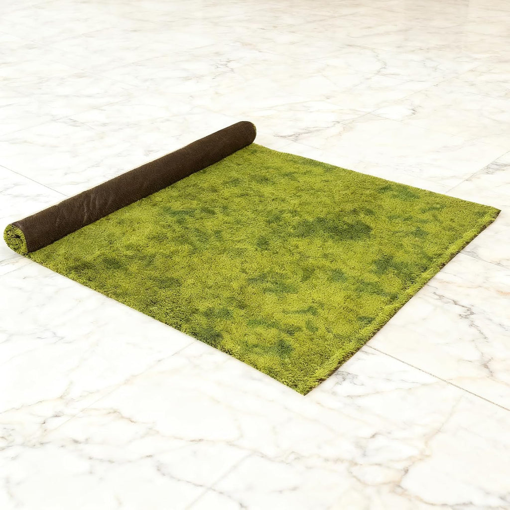 Artificial Grass Mat 4x3.3 Ft - Realistic & Soft Synthetic Turf, Fake Grass Carpet for Indoor Outdoor Use, Backyard, Patio, Balcony Decor (Pastoral Green)