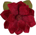 Briful Set of 3 Artificial Christmas Magnolias Flowers – 30’’ Long Stem Faux Magnolia Stems for Tree Ornaments, Holiday Centerpieces & Christmas Decor,Dark Red