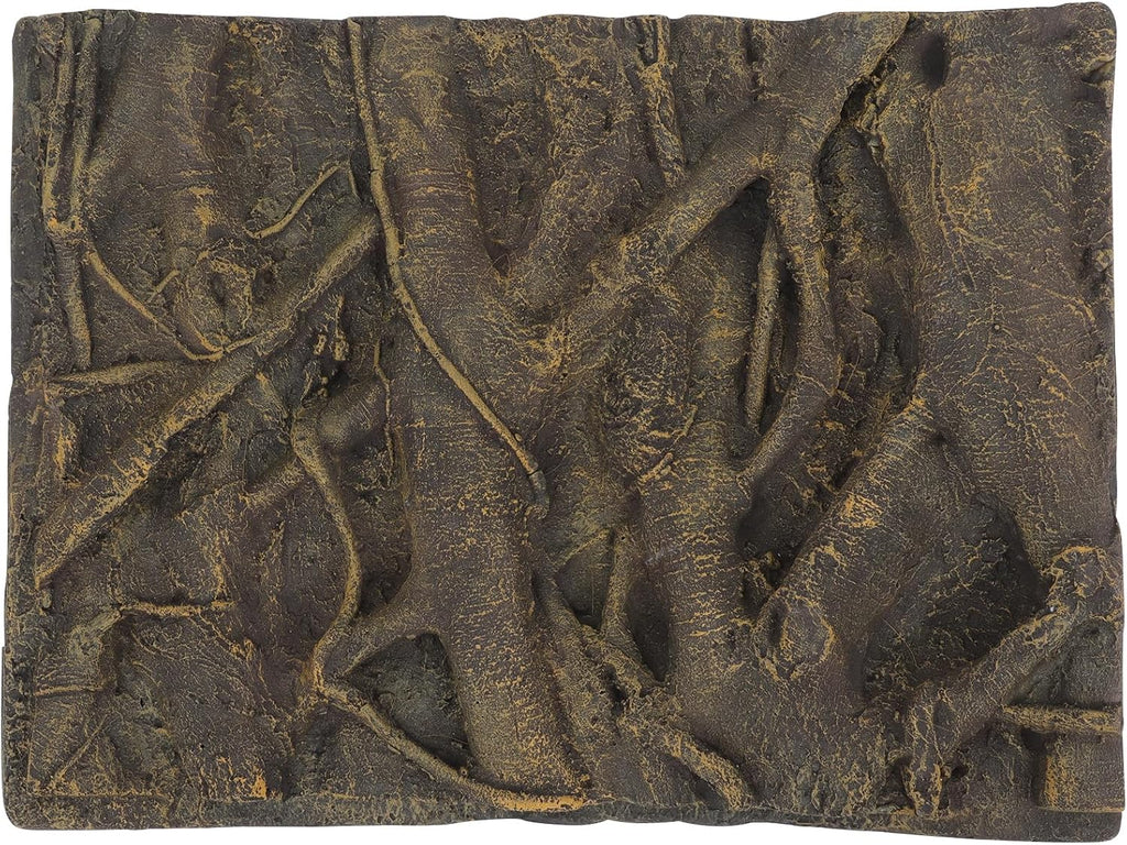 balacoo 3D Foam Rock Reptile Background Aquarium Background Rain Forest Tree Roots Fish Tank Decorations (Brown)