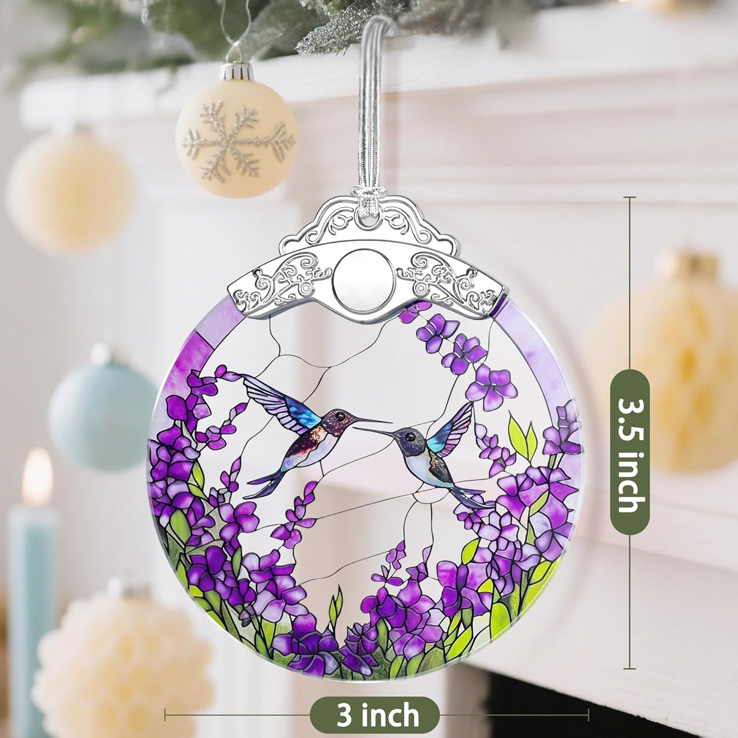 Hummingbird Christmas Ornaments, Christmas Tree Decorations, Keepsake Ornaments, Holiday Decor, Holiday & Xmas Gift, Hummingbird Gifts, Gifts for Birds Lovers, Women, Friends ﻿
