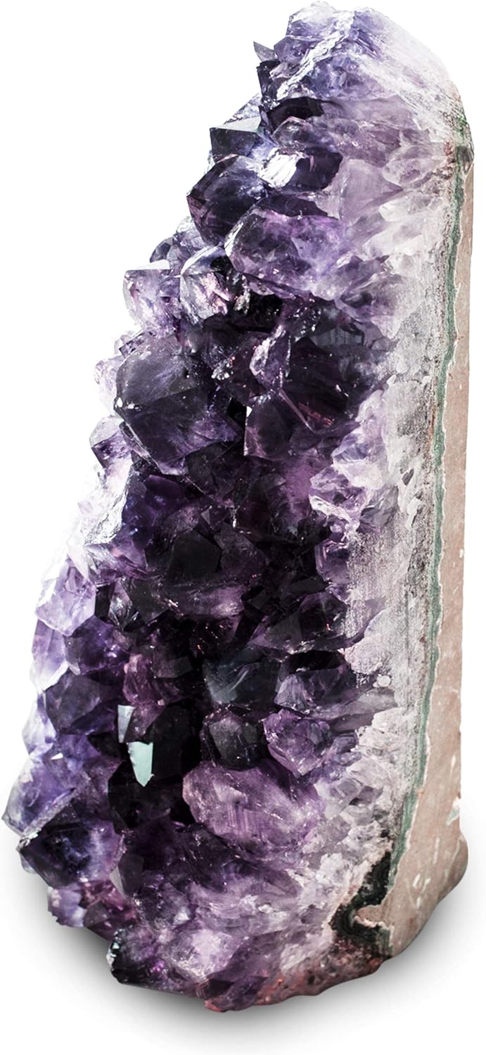 Natural Amethyst (Less than 0.5 lb) Crystal Clusters Stone from Uruguay Raw Geode Quartz - Deep Purple Color