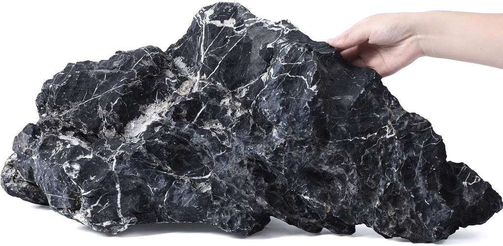 22-24 Inches Natural Seiryu Stone 1 PCS Ultra Large Aquarium Rocks for Aquascaping, Aquarium Landscaping, Terrariums, Fish Tank Decoration, Vivariums, Paludarium, Amphibian Enclosures