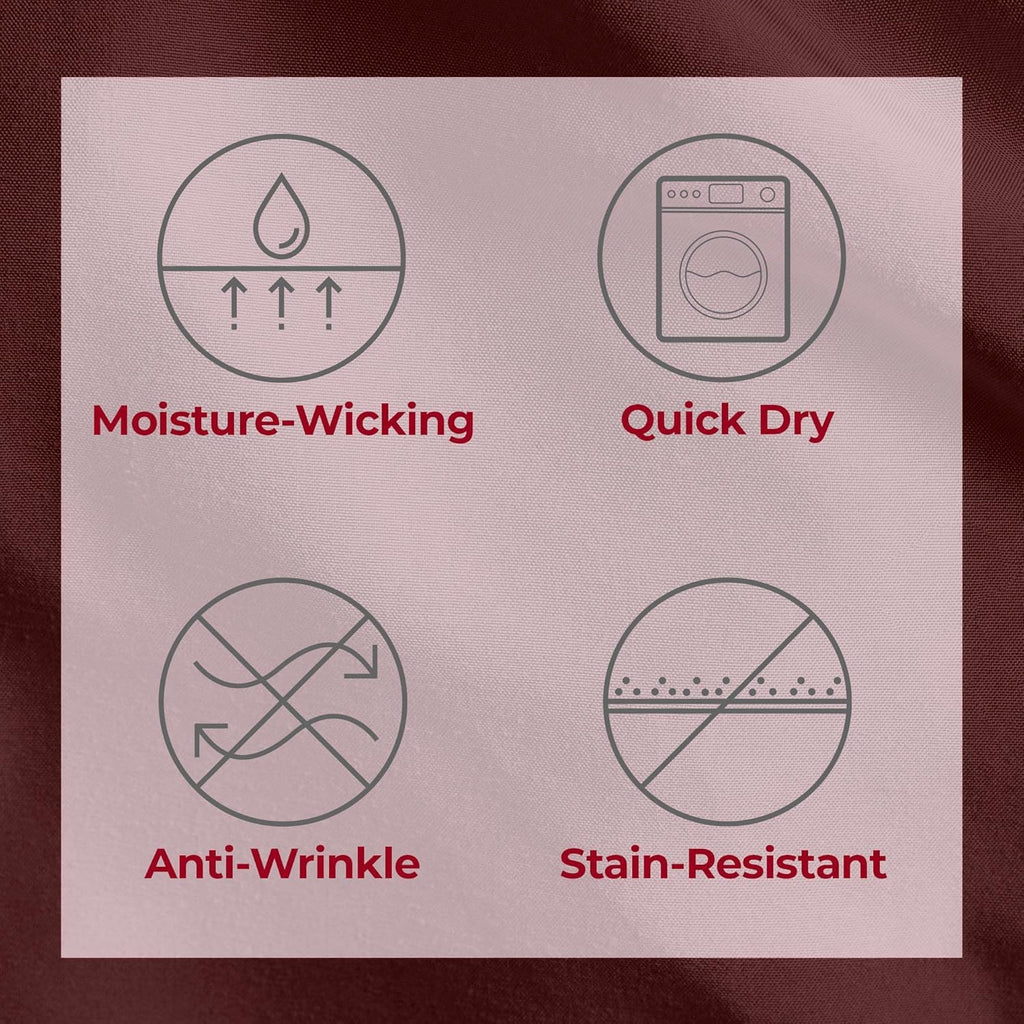 Mellanni Twin Sheets Set - 3 PC Iconic Collection Bedding - Hotel Luxury, Extra Soft, Cooling Bed Sheets - Wrinkle, Fade, Stain Resistant (Twin, Burgundy)