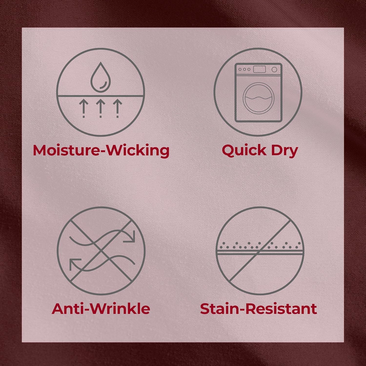 Mellanni Twin Sheets Set - 3 PC Iconic Collection Bedding - Hotel Luxury, Extra Soft, Cooling Bed Sheets - Wrinkle, Fade, Stain Resistant (Twin, Burgundy)