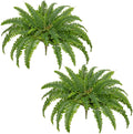 Ferns Artificial Plants 2 Pack Faux Ferns for Outdoor Planter Large Fake Ferns Look Real Artificial Ferns with 86 Fronds Hanging Boston Fern Fake Plant Shrubs for Home Farmhouse Garden Porch Decor