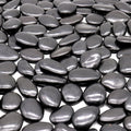 Black Rocks - Polished MD (1 to 2 Inch), 10 lbs Decorative for Gardens, Landscaping, Succulents & Pots