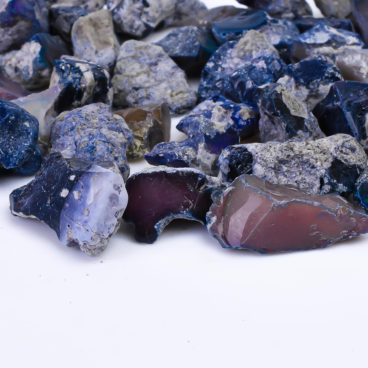 100 carats Raw Black Opal Gemstone and Crystals, Wholesale Gemstone Lot, Rough Crystals, Rock Stones, Jewelry Making Supplies, DIY & Crafts, B Grade