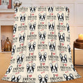 Boston Terrier Throw Blanket French Bulldog Frenchie Puppy Stuff Gifts for Dog Lover Kids Girls Boys Adults Women Men Soft Cozy Warm Plush Fluffy Fuzzy Fleece Blanket Decor 40''X50''