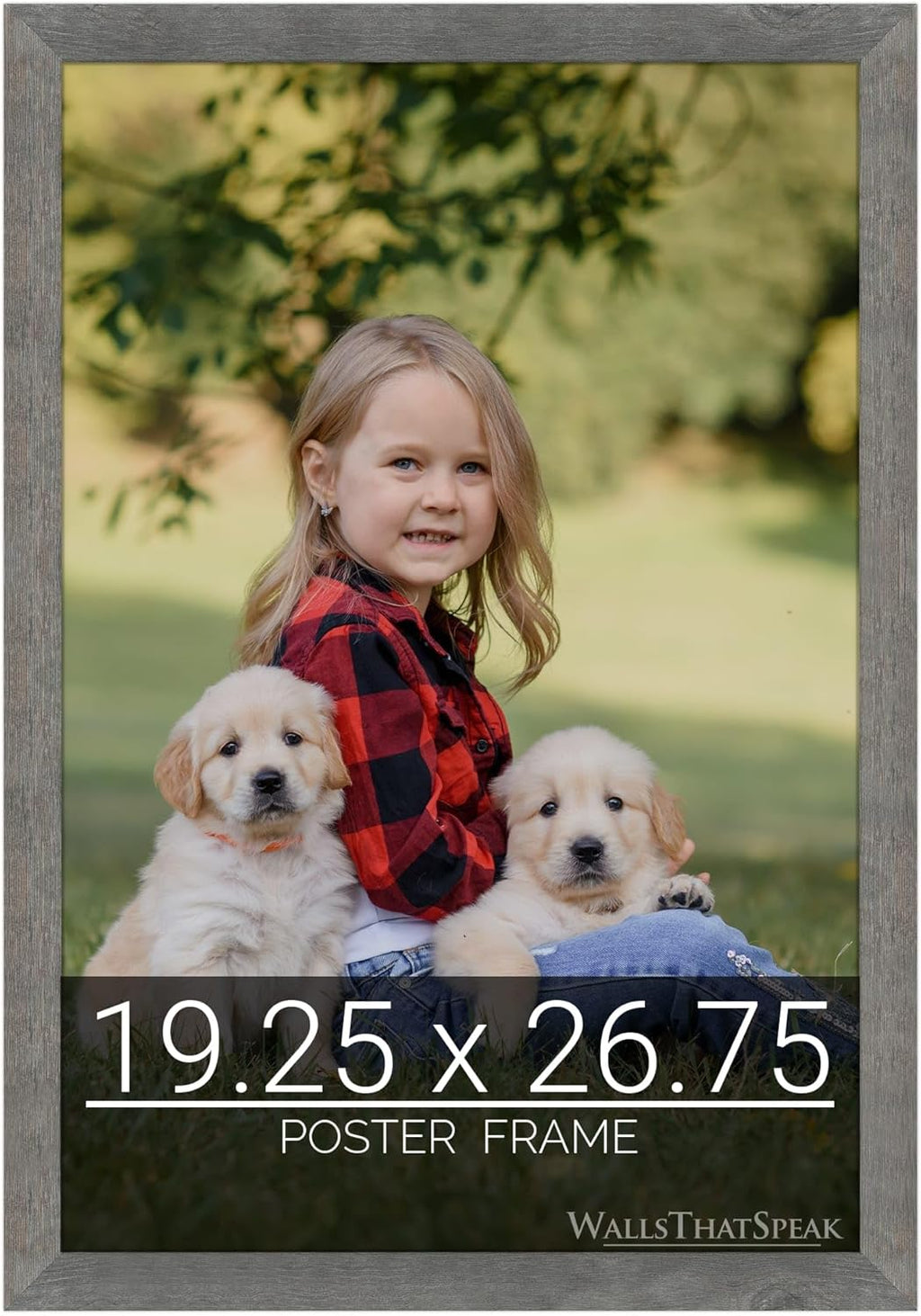 wallsthatspeak 19.25x26.75 American Barn Picture Frame for Puzzles Posters Photos or Artwork
