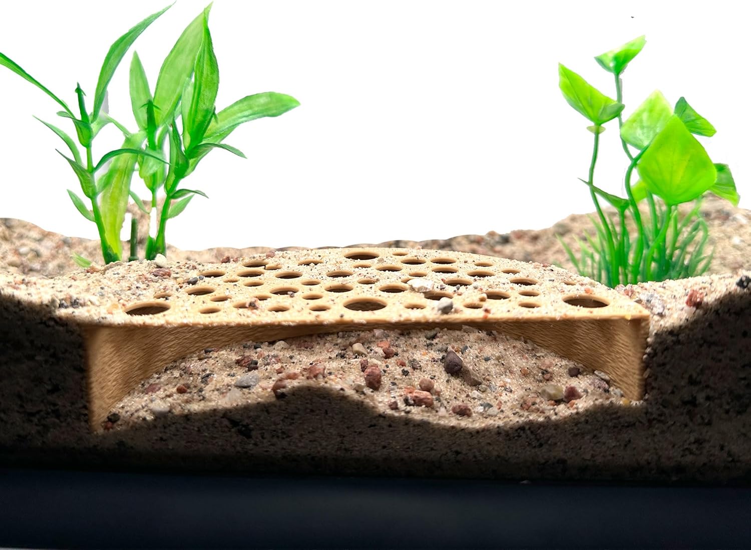Shrimp Breeding Protector | Shrimp Breeding Cave Aquarium Tunnel | CTWPets (Black)