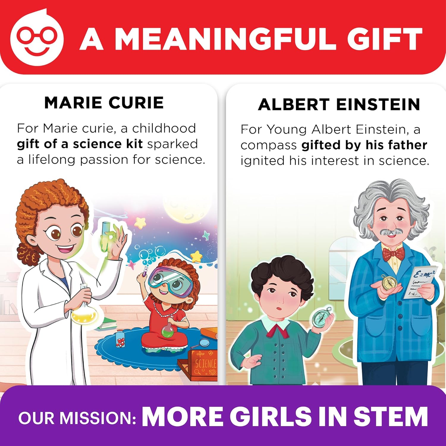 Doctor Jupiter Girls’ First Science Kit for Kids Ages 4-5-6-7-8 | Christmas, Birthday Gift Ideas for 4+ Year Old Girls | STEM Toy Kit with 50+ Experiments | Learning & Educational Projects