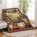 Christian Jesus Blanket Inspirational Bible Verse Religious Faith Healing Prayer Throw Scripture Spiritual Catholic Gifts for Men Women Boys Girls Kids Adults Plush Fuzzy Fleece Decor 60''X80''