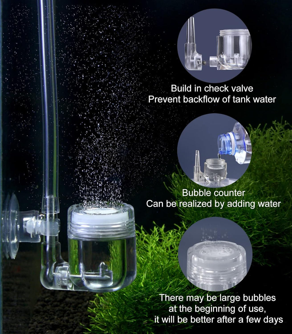 CO2 Kit for Aquarium - DIY System and Diffuser 2-in-1 Design G500-Blue