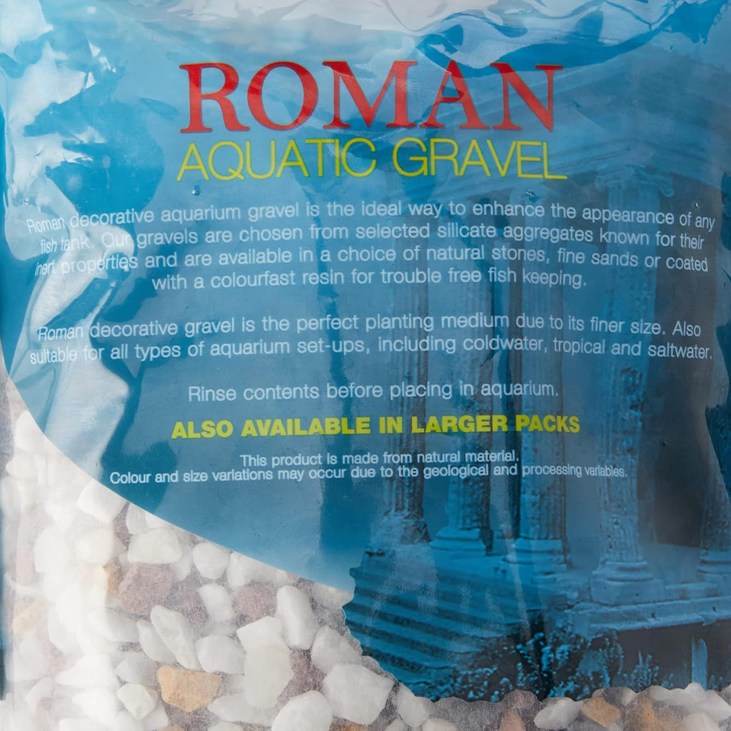 Roman Gravel Aquatic Roman Gravel, 2 Kg, Natural Mixed Gems