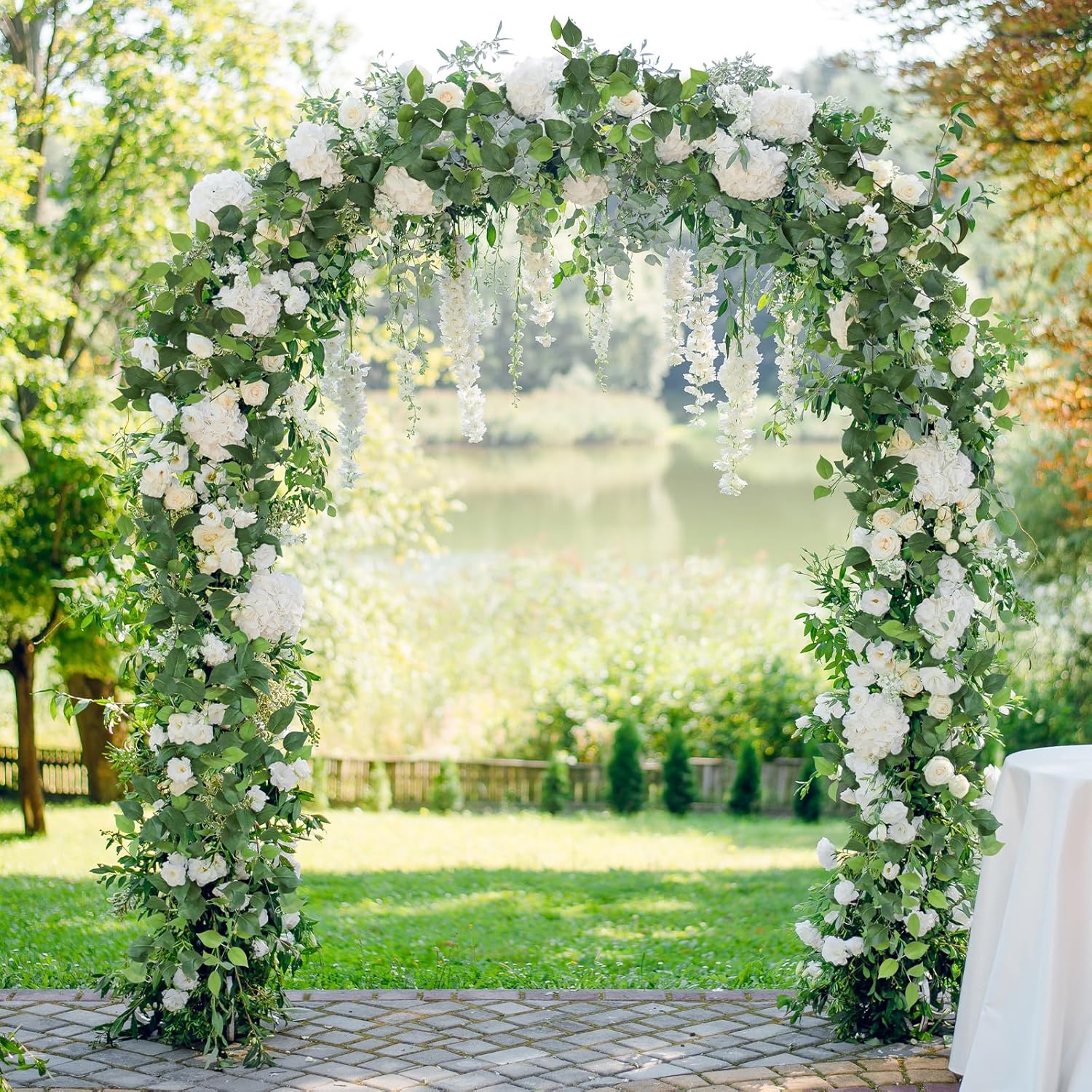 ucky 2pcs Artificial Ivy Artificial Vines Artificial Plants 71 Inch Fake Hanging Plants Silk for Garden Terrace Beach Party Decoration Wedding Decoration