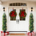 2PCS 5ft Artificial Norfolk Pine Tree Artificial Christmas Tree Premium Pine Xmas Tree Branch Tip Easy Setup, Artificial Pencil Realistic Pine Needles Realistic Holiday Party Decor