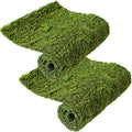 Jutom 2 Rolls Dried Moss Table Runner 12 x 40 Inch Preserved Sheet Moss Mat Artificial Green for Crafts Party Wedding Garden Decor