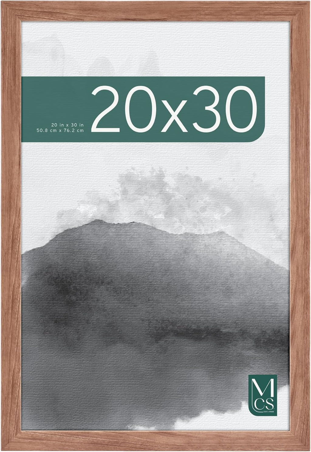 MCS Museum Poster Frame, Medium Oak, 20 x 30 in, Single