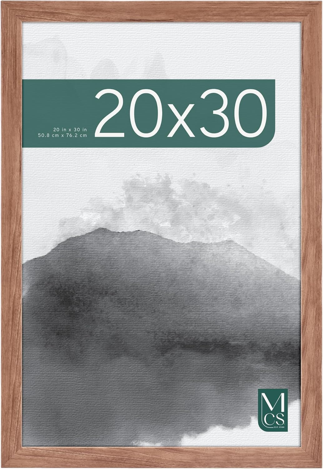 MCS Museum Poster Frame, Medium Oak, 20 x 30 in, Single