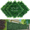 12Pcs Artificial Boxwood Decoration Backdrop Greenery Covering Hedge Wall Panels UV-Anti Grass Wall Decor Privacy Hedge Screen Fence Decor,10"X10" (10"X10" 12P)