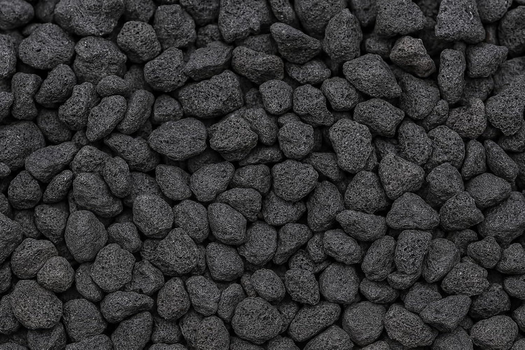 Black Lava Rocks 18-20 Lb | 1/2–3/4 Inch | Natural Volcanic Stones for Landscaping, Pathways, Borders, Mulch, Aquariums, Hydroponics & Zen Gardens | Covers 0.5 Cu Ft