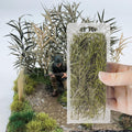 Warmtree Miniature Shrubs Model Bushes Long Shrub Diorama Trees for Train Landscape Railroad Scenery Sand Military Layout, Green
