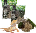 The Habitat Life - Natural Variety Pack - Mix of Reindeer, Mood, Sheet & Spanish Moss - for All Terrariums - Humidity Control - Breathable Bedding - Dye-Free & Safe - Medium - 2 Pack