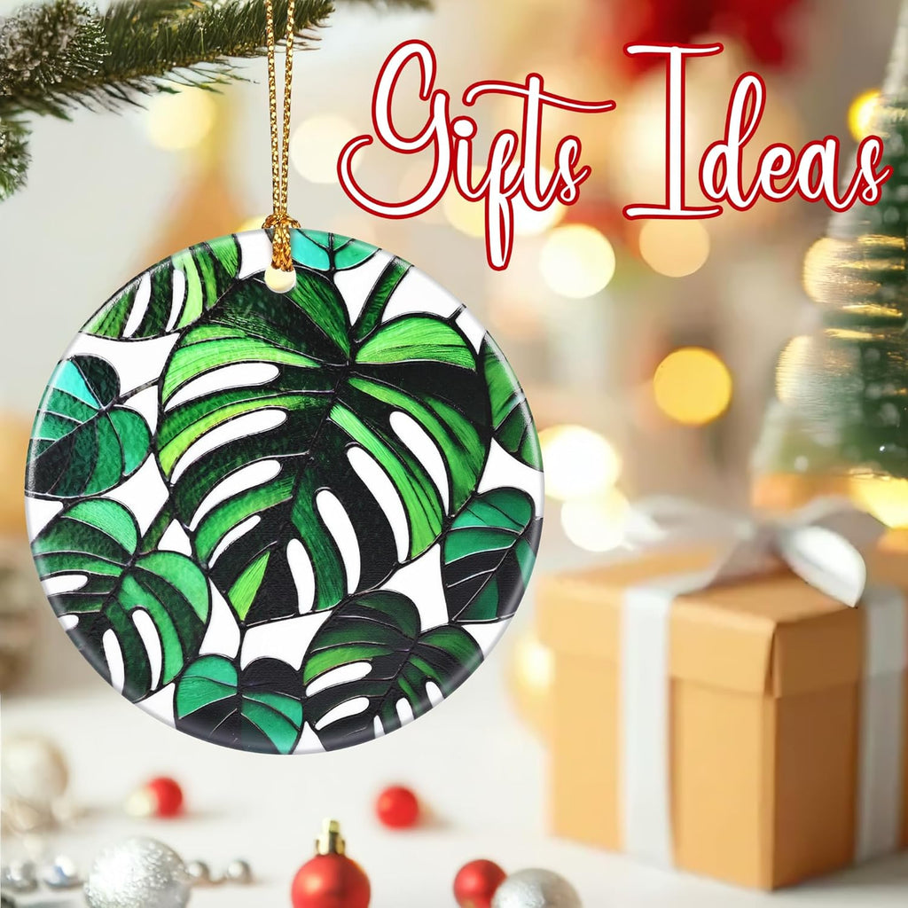 Christmas Ornaments, Monstera Leaf Ornament, Christmas Tree Ornaments, Xmas Decorations, Holiday Decorations, Gifts for Plant Lovers, Holiday Party Gifts, and Xmas Gift Ideas