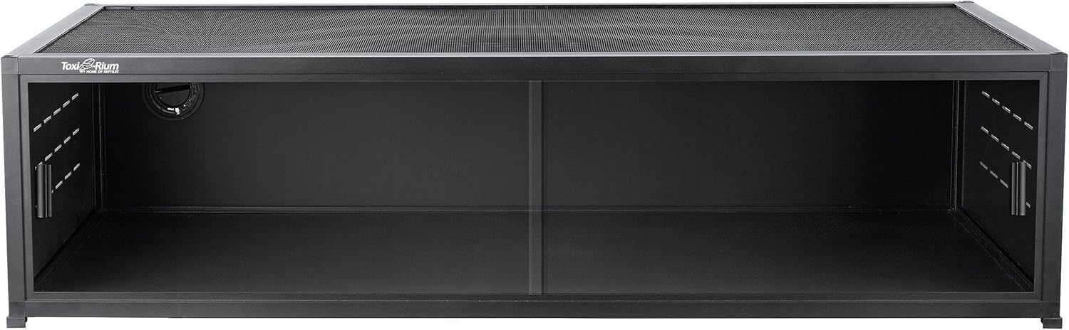 PVC Reptile Enclosure with Acrylic/PVC Door Options - 40x16x12 inch Sliding Door Tank for Bearded Dragon, Snake, Ball Python