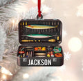 Custom Fishing Tackle Box Ornament, Fisherman 2D Ornament, Dad Fishing Christmas Ornaments, Custom Ornaments for Him, Personalized Gifts for Him, Christmas Hanging Decor 02