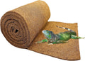 Hamiledyi 118x15.7in Reptile Carpet Coconut Fiber Substrate Large Coco Liner Roll Lizard Cage Mat Natural Coco Fiber Bedding for Bearded Dragon Turtles Iguana Tortoise Pad Garden Decoration