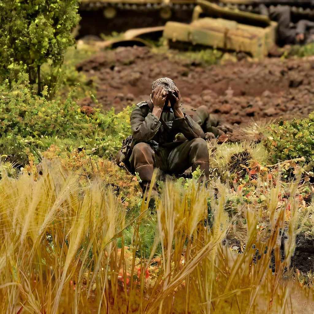 Warmtree Static Grass - Miniature Shrubs & Grass Model for Diorama Supplies, Train Landscape, Military Layout