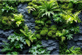 Rock Wall Reptile Habitat Background Greenery-Infused Room Vertical Moss Wall Terrarium Background Nature's Embrace Tropical Green Plants Fish Tank Background Moss Wall Aquarium Background 60x24in