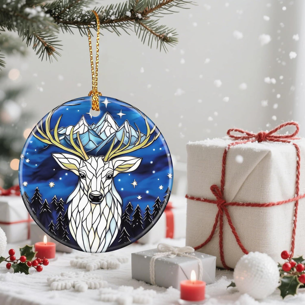 Deer Christmas Tree Decorations, Christmas Ornaments, Keepsake Ornaments, Holiday Decor, Xmas Gifts, Gifts for Deer Lovers & Animal Lovers