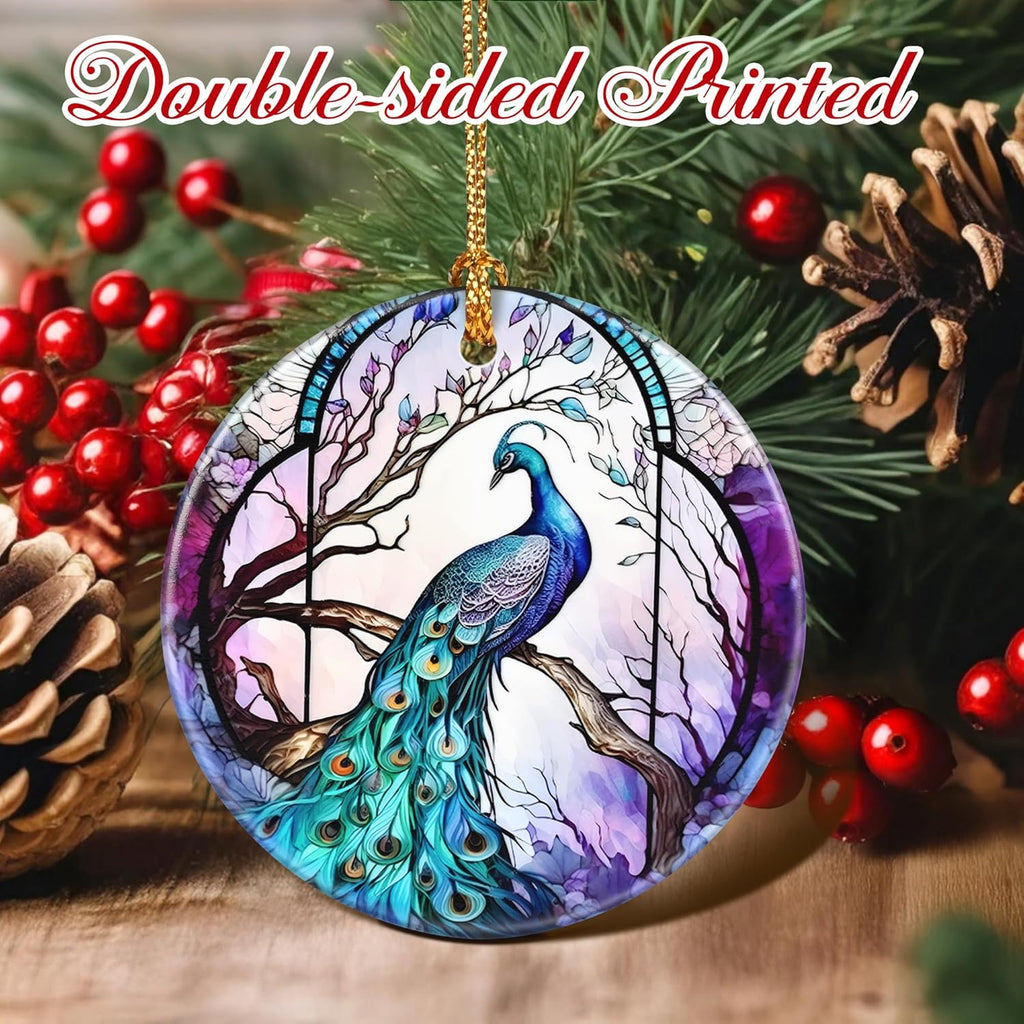 Christmas Ornaments, Peacock Ornament, Christmas Tree Ornaments, Xmas Decorations, Holiday Decorations, Gifts for Peacock Lovers, Holiday Party Gifts, and Xmas Gift Ideas