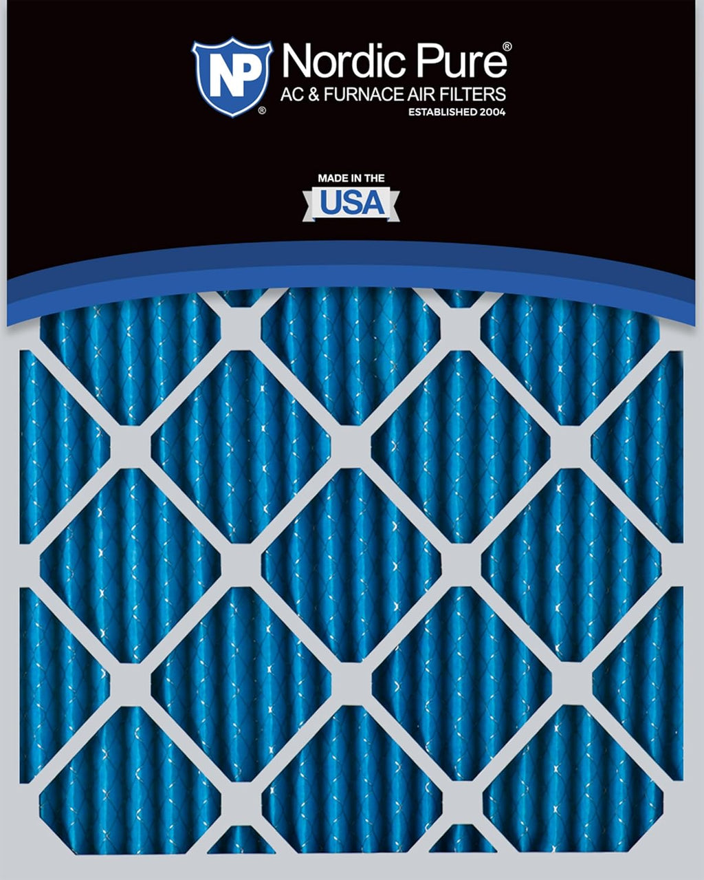 Nordic Pure 20x25x1 (19 1/2 x 24 1/2 x 3/4) Pleated MERV 7 Air Filters 12 Pack