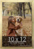 wallsthatspeak 10x12 Gold Picture Frame for Puzzles Posters Photos or Artwork