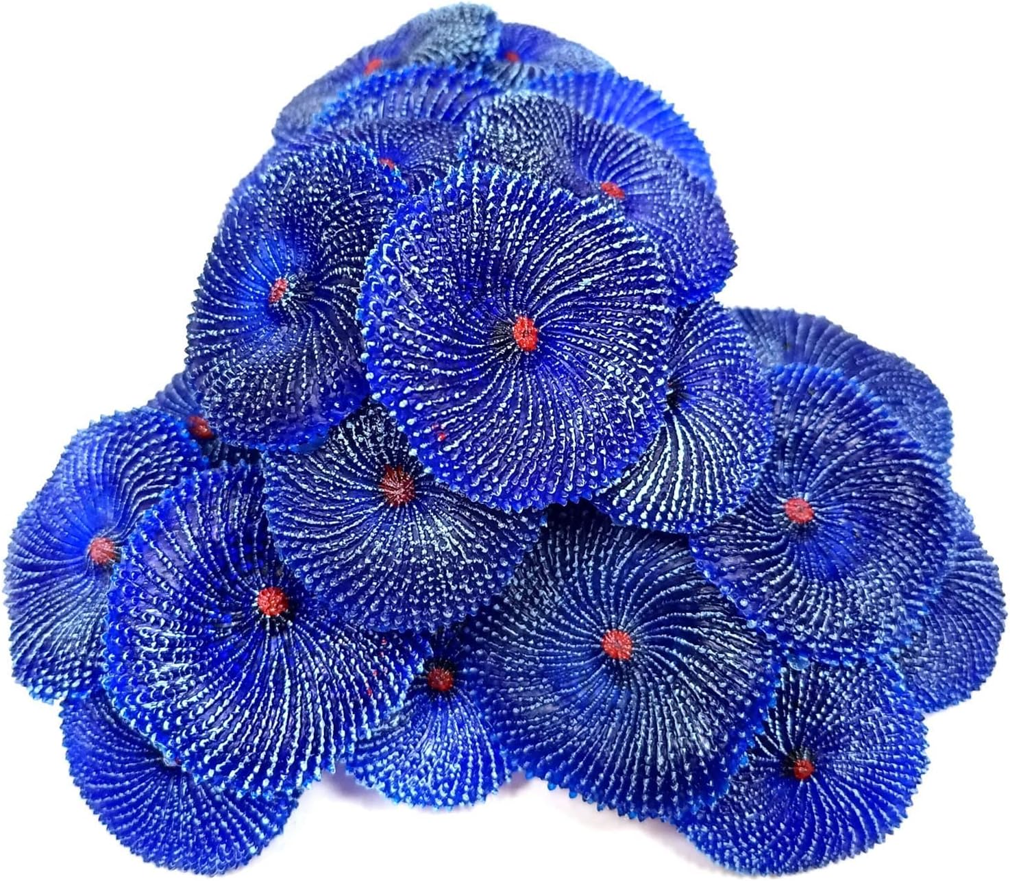 4Pcs Artificial Coral, Faux Coral Ornaments, Aquarium Decorations for Fish Tank Aquarium, Fish Cave Hideout Decoration Landscape (Blue)