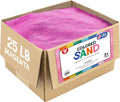 Hygloss Colored Sand for Crafts – 25 lb , Magenta – Vibrant Colorful Fine Sensory Play Sand Art Kits for Kids – Classroom Activities for Children 3 4 5 6 7 8 9 10 11 12 – Safe for Ages 3+
