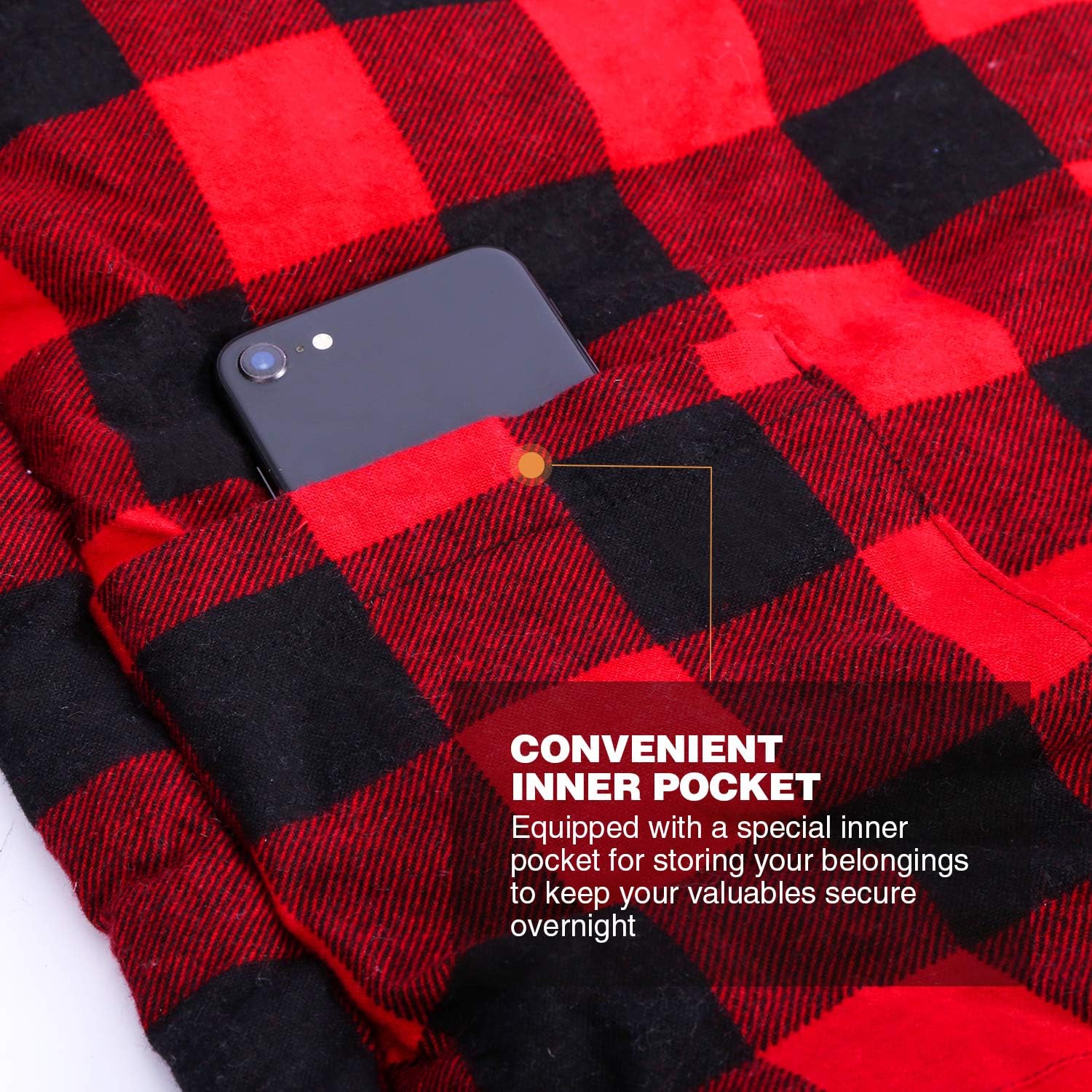 REDCAMP Cotton Flannel Sleeping Bag for Camping Backpacking, Adults Cold Weather Envelope Sleeping Bags with 2/3/4/6lbs Filling