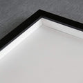 21x44 Shadow Box Frame Black | 1 Inch Deep Solid Wood Shadowbox Display Frame | UV Resistant Acrylic Plexiglass, Acid Free Backing, and Hanging Hardware | Dugan Picture Frame Style